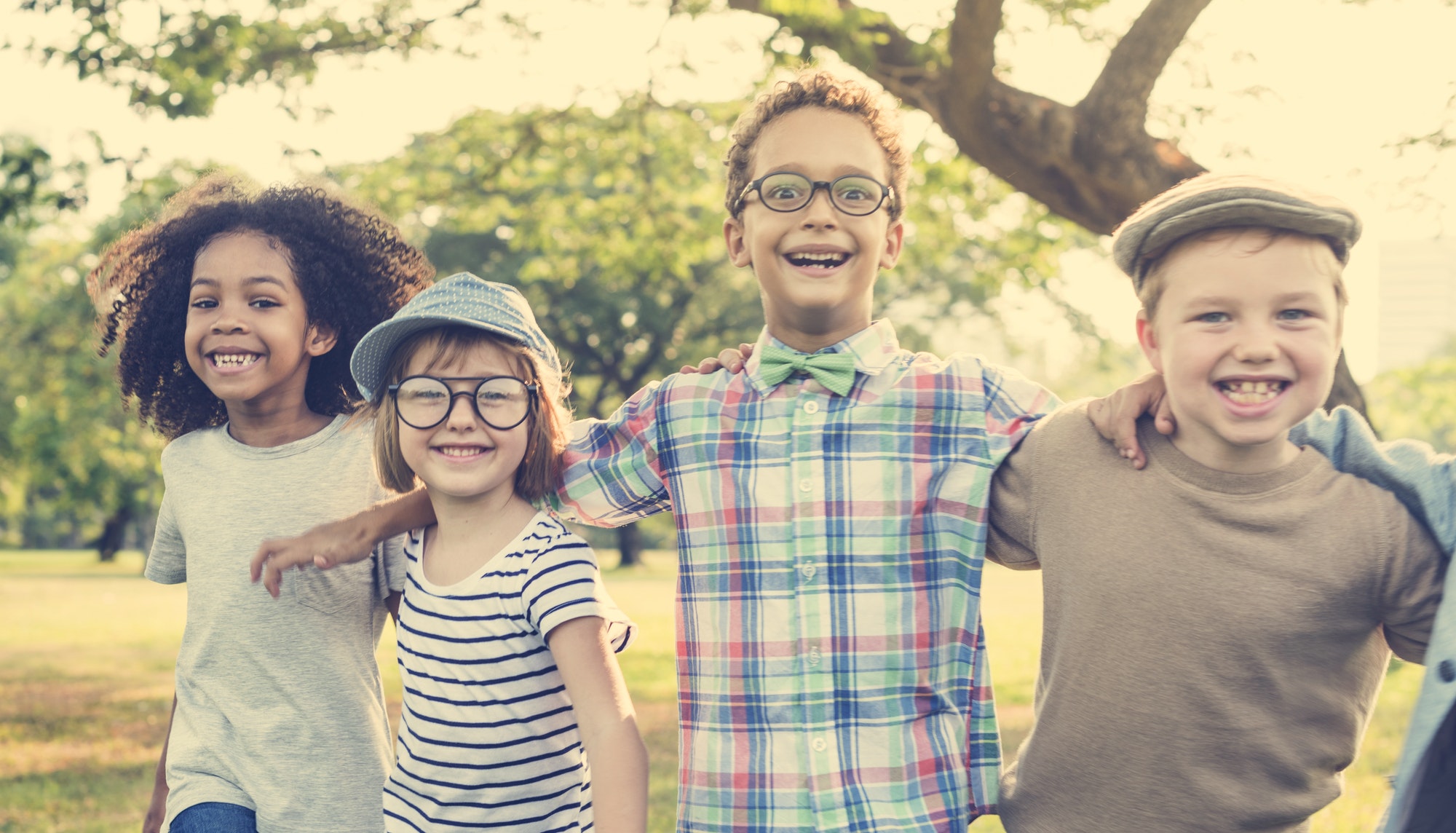Casual Children Cheerful Cute Friends Kids Joy Concept