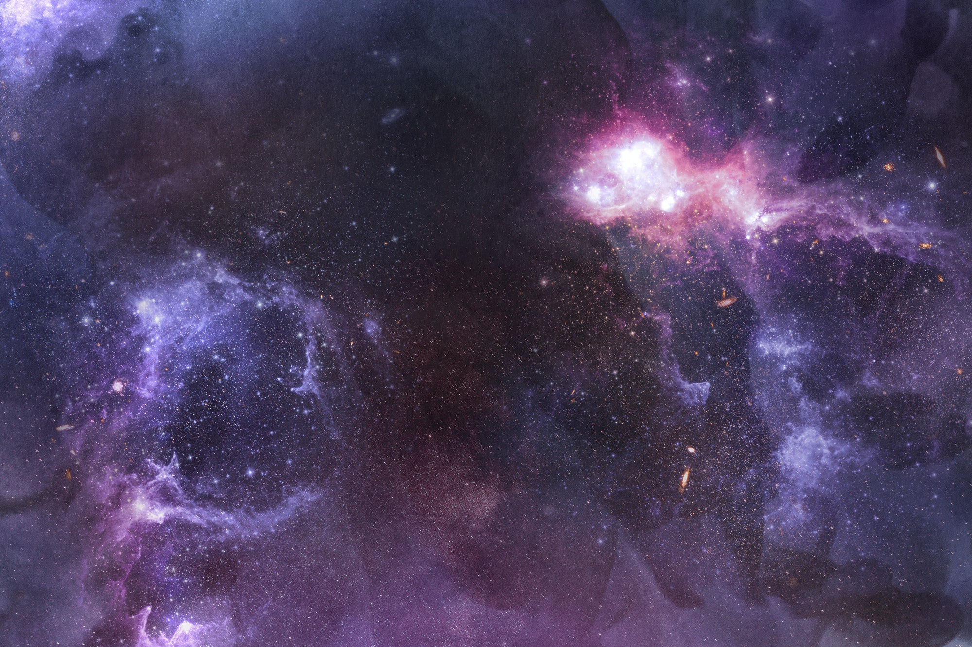 Galaxy in space textured background
