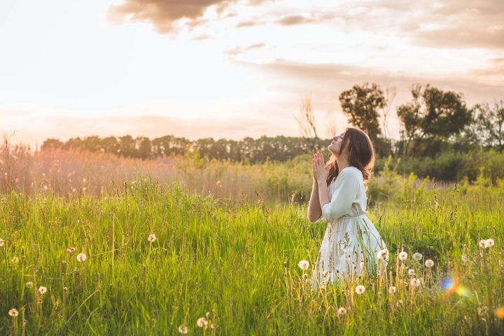 Woman praying