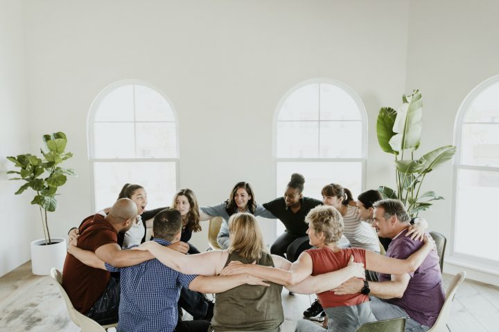 Big group hug